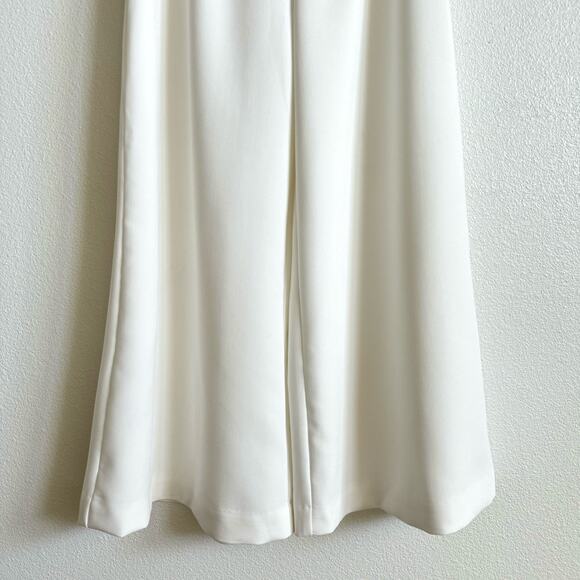 Anthropologie Maeve White Clean Crop Wide Leg Pants Women's 2 NWT - Picture 5 of 8